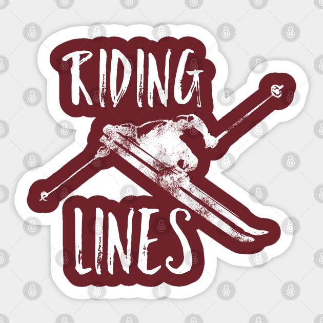 Riding Lines, Mountain Skiing, Glacier Skiing, Extreme Sports, Mountain Face Sticker by Style Conscious
